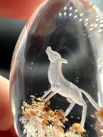 Beautiful Wolf Garden Quartz Inner Scene Carving #2