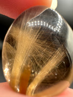 High Quality Gold Rutilated Quartz Teardrop
