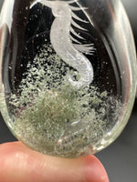 Beautiful Seahorse Garden Quartz Inner Scene Carving #5