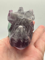 Fluorite Dragon Head Carving #16