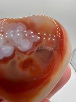 Carnelian Heart Palm Stone #15