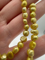 Yellow Freshwater Pearl Strand #7