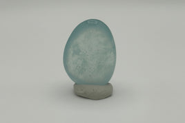 Clear Aquamarine Tumble for Wire Wrapping or Crafts