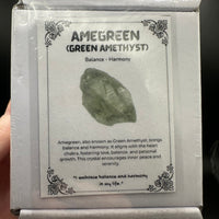 Raw Green Amethyst Gift Box (Prasiolite)