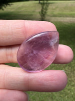 Pear Shape Candy Fluorite Cabochon #9