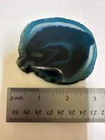 Dyed Blue Agate Slice #26
