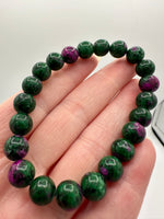 Ruby Zoisite Stretch Bead Bracelet