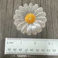 Selenite Daisy Carving