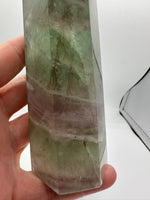 Large Fat Watermelon Fluorite Tower #4