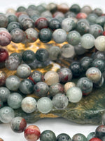 Natural Bloodstone 6mm Bracelet 7.5”