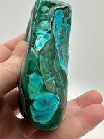 Polished Malachite, Chrysocolla Freeform #9 Zaire, Africa