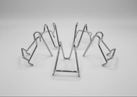 Silver Mineral Display Stand for Smaller Crystals or Slabs