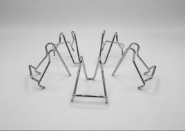 Silver Mineral Display Stand for Smaller Crystals or Slabs