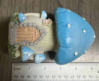 Blue Mushroom Fairy House