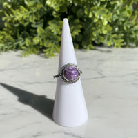 Natural Charoite Ring #40