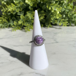 Natural Charoite Ring #40