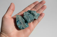 Rough Blue Apatite 3 pieces