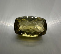 Checker Prasiolite 29x15mm Long Cushion Cut 30.05ct
