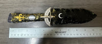 Natural Obsidian Decorative Dagger