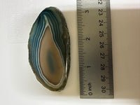 Dyed Blue/Teal Agate Slice #8