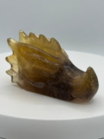 Fluorite Dragon Head Carving #20