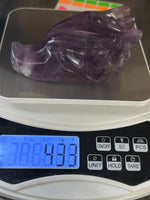 Natural Purple Fluorite Dragon Head Carving #4 – 439g