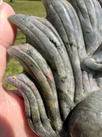 Labradorite Nine-Tailed Fox – Purple, Pink & Orange Flash