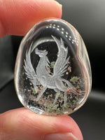 Beautiful Pegasus Garden Quartz Inner Scene Carving #1