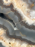 Large Polished Agate with Druzy