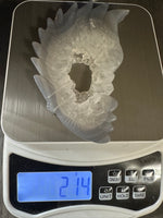 Druzy Agate Geode Indigenous-Inspired Profile Headdress Carving #5