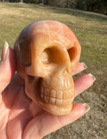 Orange Jade Skull #7