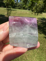 Feather Fluorite Free Form with Rainbow #4