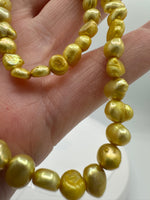 Yellow Freshwater Pearl Strand #7