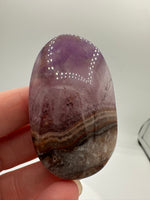 Amethyst Mixed with Stripe Agate Palm Stone #2