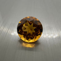 Madeira Citrine 12mm Round 6.35ct