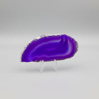 Dyed Purple Agate Slice #23