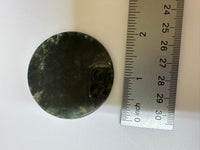 Moss Agate Polished Round Slice #19