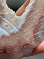 Druzy Agate Geode Indigenous-Inspired Profile Headdress Carving #10