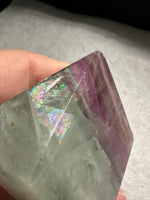 Feather Fluorite Free Form with Rainbow #4