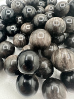 Silver Sheen Obsidian Spheres