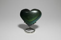 Rainbow Sheen Obsidian Heart #4