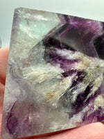 Feather Fluorite Free Form with Rainbow #5