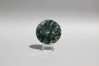 Moss Agate Polished Round Slice #27