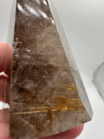 Gold Rutilated Quartz Point #11
