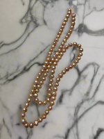 Peach Puff Freshwater Pearl Strand #12