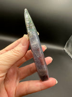 Ocean Jasper Polished Arrow Flame Freeform #2 – Green & Multicolor