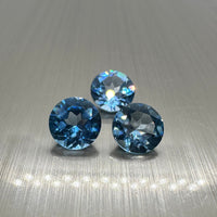 Lab Created Blue Topaz 8mm Round