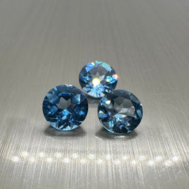 Lab Created Blue Topaz 8mm Round