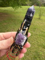 Fluorite & Amethyst Decorative Broom