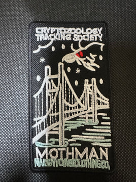 Cryptozoology Mothman Embroidered Iron-On Patch